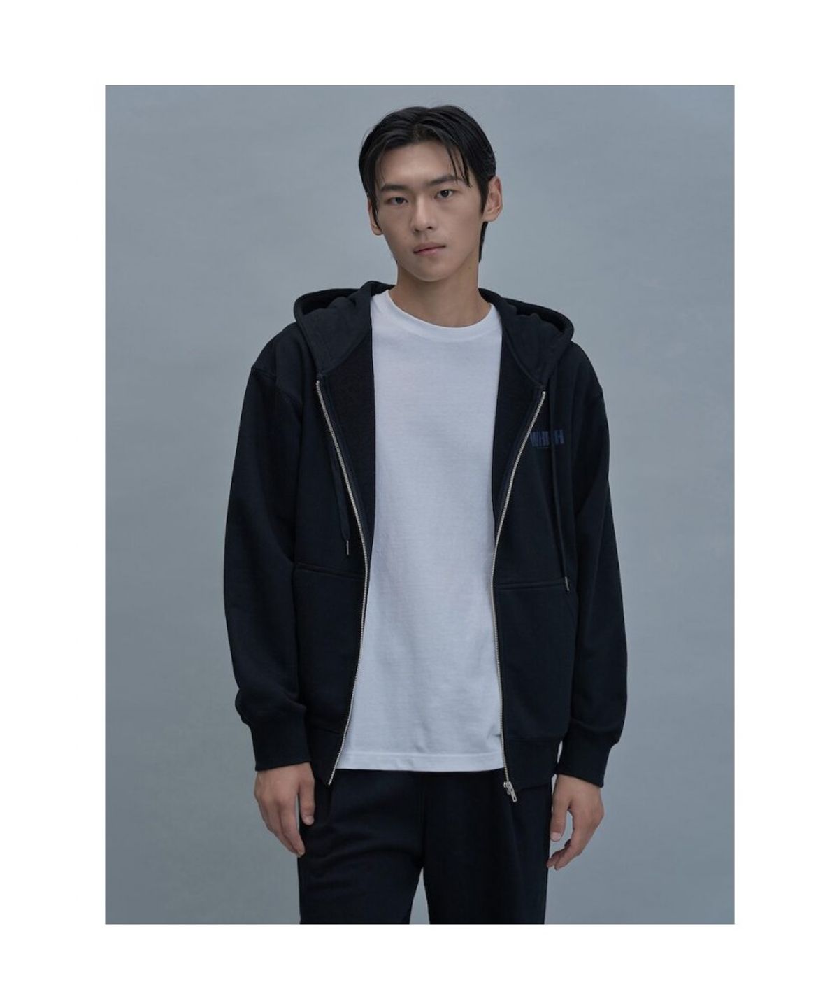 시프트지(SHIFT.G) Whph Overfit Zip Hoodie  Black