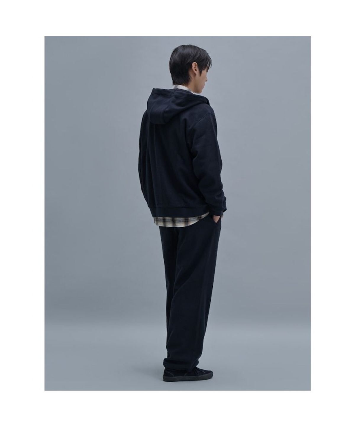 시프트지(SHIFT.G) Soft Jersey Hood Jumper  Navy