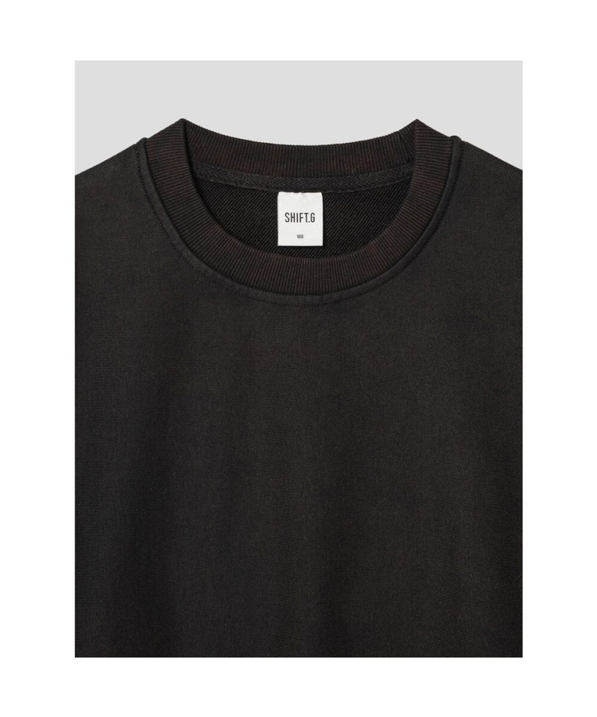 시프트지(SHIFT.G) Washed Color Sweatshirts  Black
