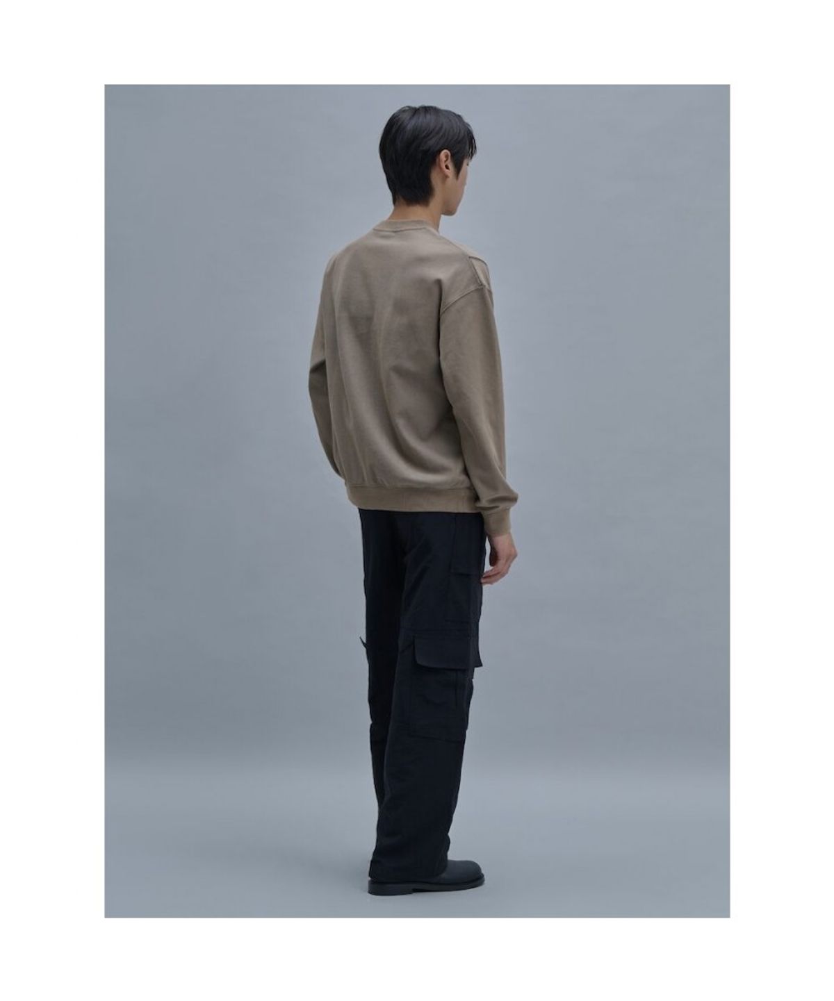 시프트지(SHIFT.G) Washed Color Sweatshirts  Khaki