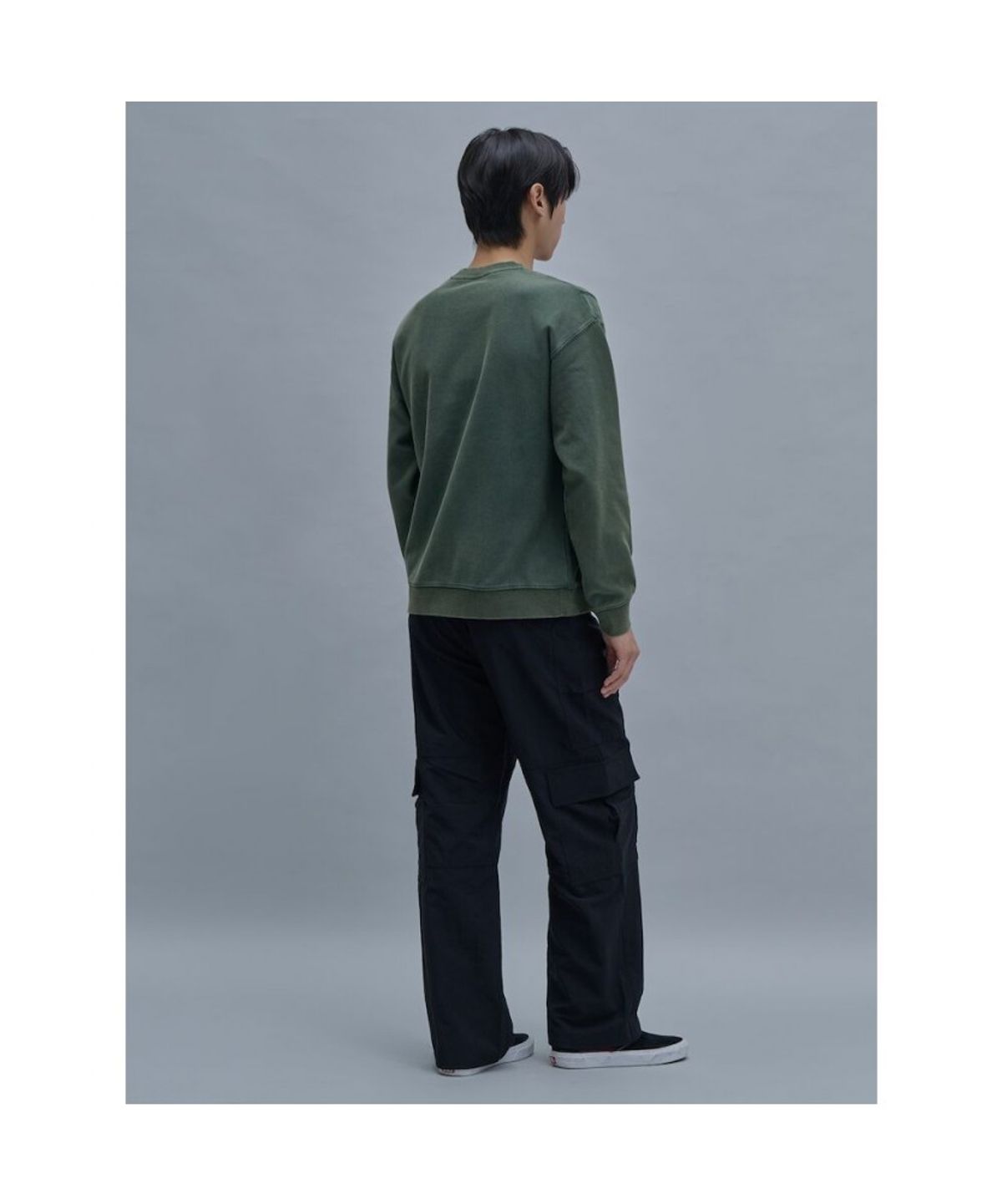 시프트지(SHIFT.G) Washed Color Sweatshirts  Green