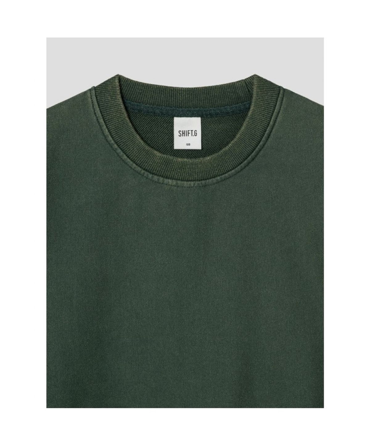 시프트지(SHIFT.G) Washed Color Sweatshirts  Green