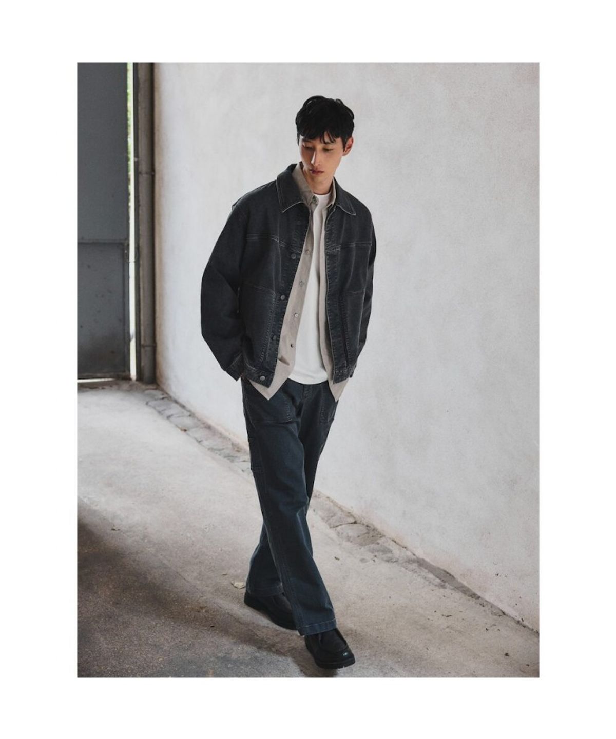 시프트지(SHIFT.G) Relax Fit Solid Shirts  Grey