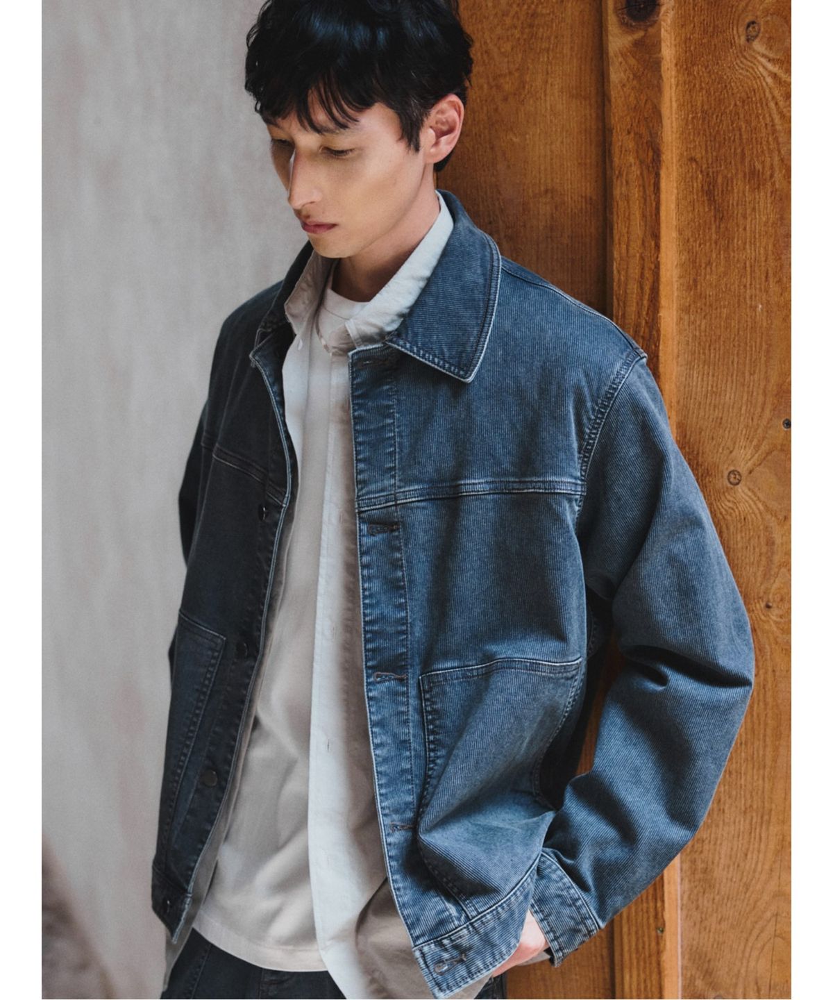 시프트지(SHIFT.G) Relax Fit Solid Shirts  Grey