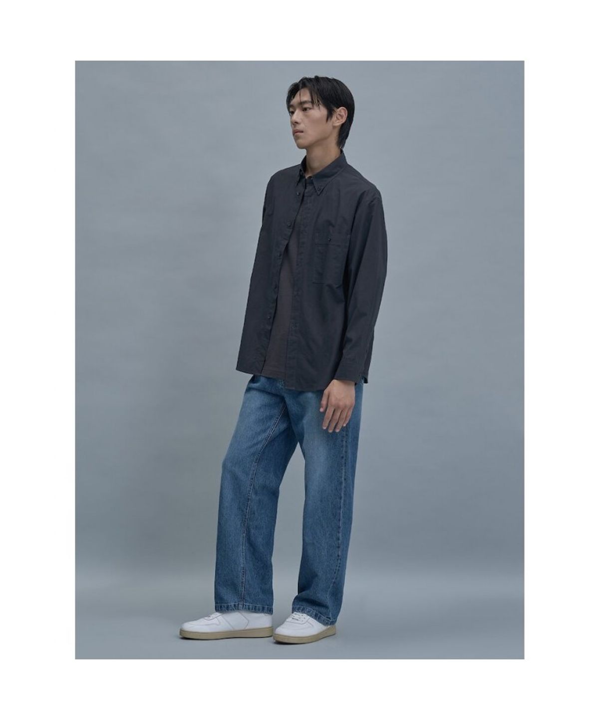 시프트지(SHIFT.G) Relax Fit Solid Shirts  Ash