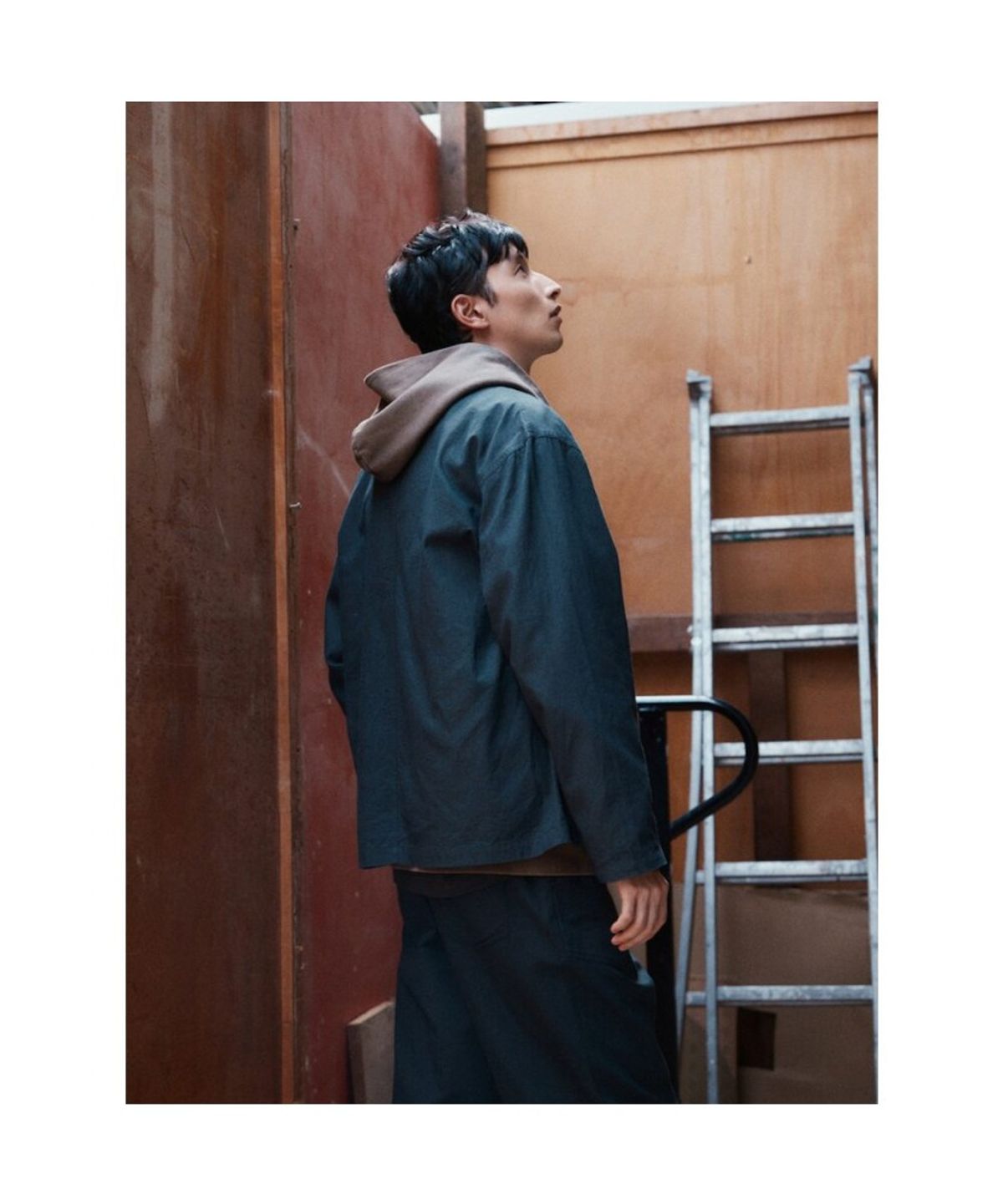 시프트지(SHIFT.G) Cotton Utility Work Shirts  Ash