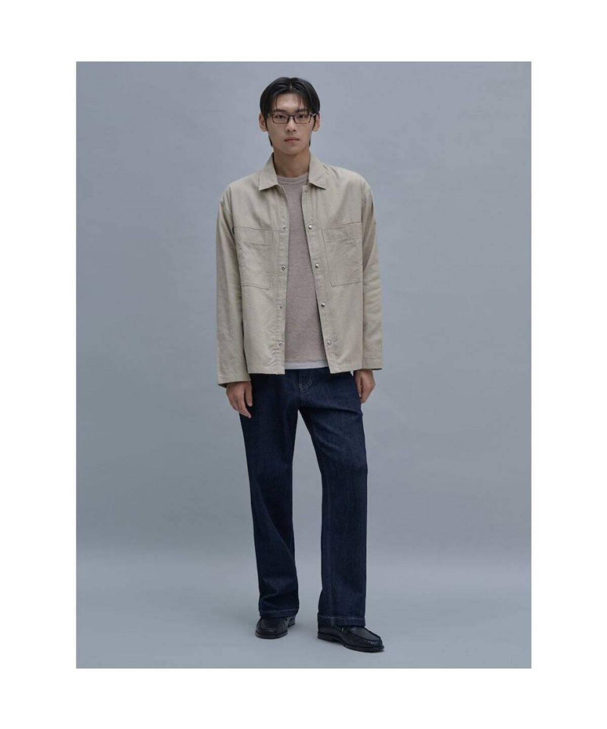시프트지(SHIFT.G) Cotton Utility Work Shirts  Beige