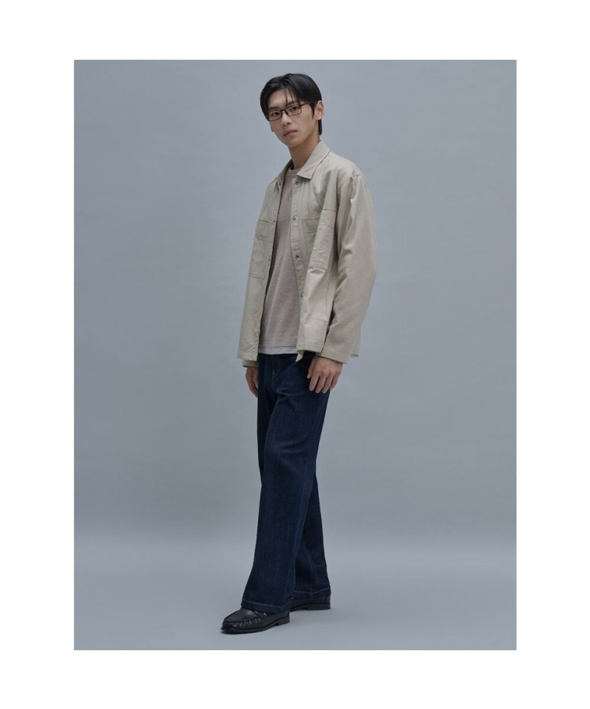시프트지(SHIFT.G) Cotton Utility Work Shirts  Beige