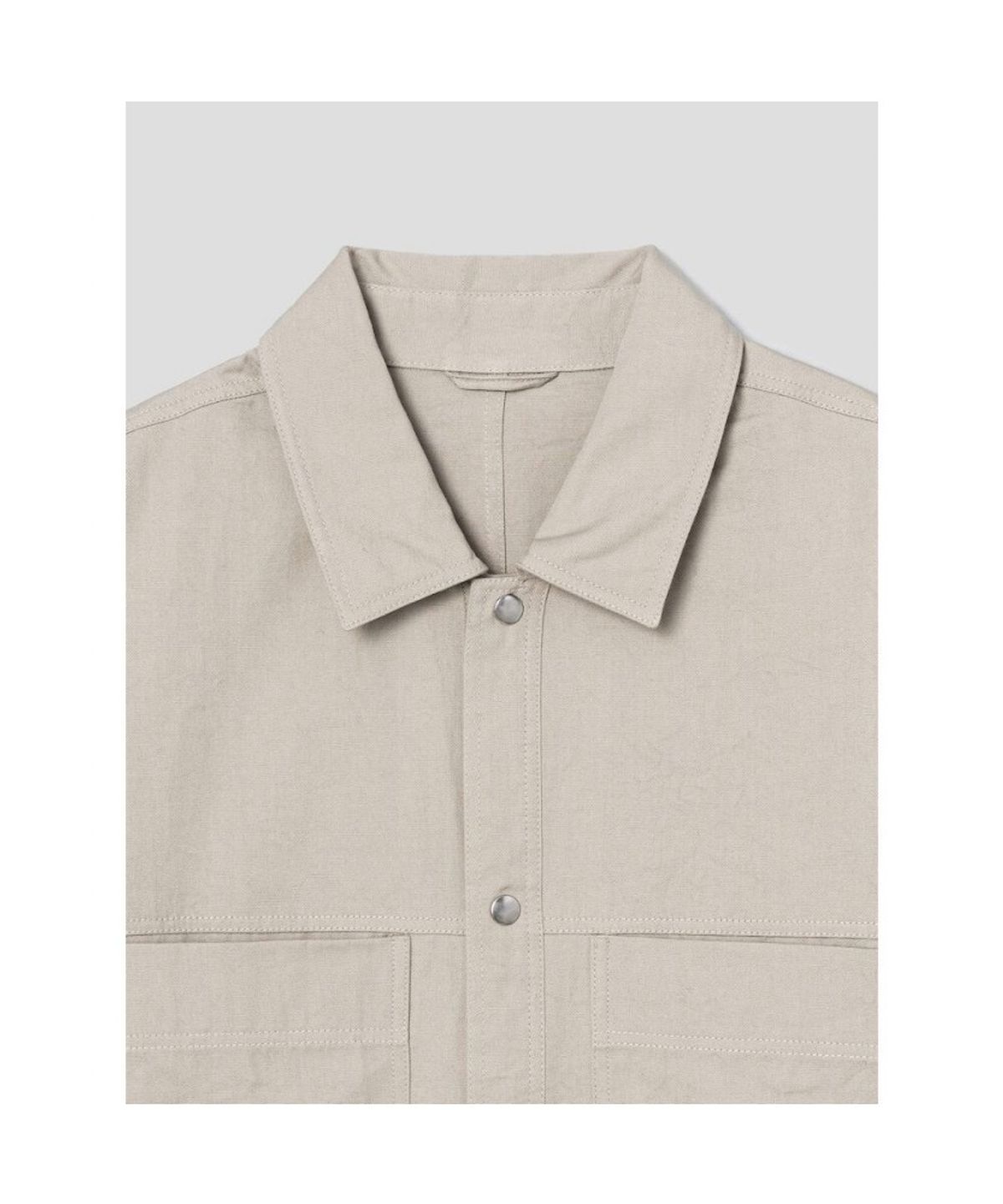 시프트지(SHIFT.G) Cotton Utility Work Shirts  Beige