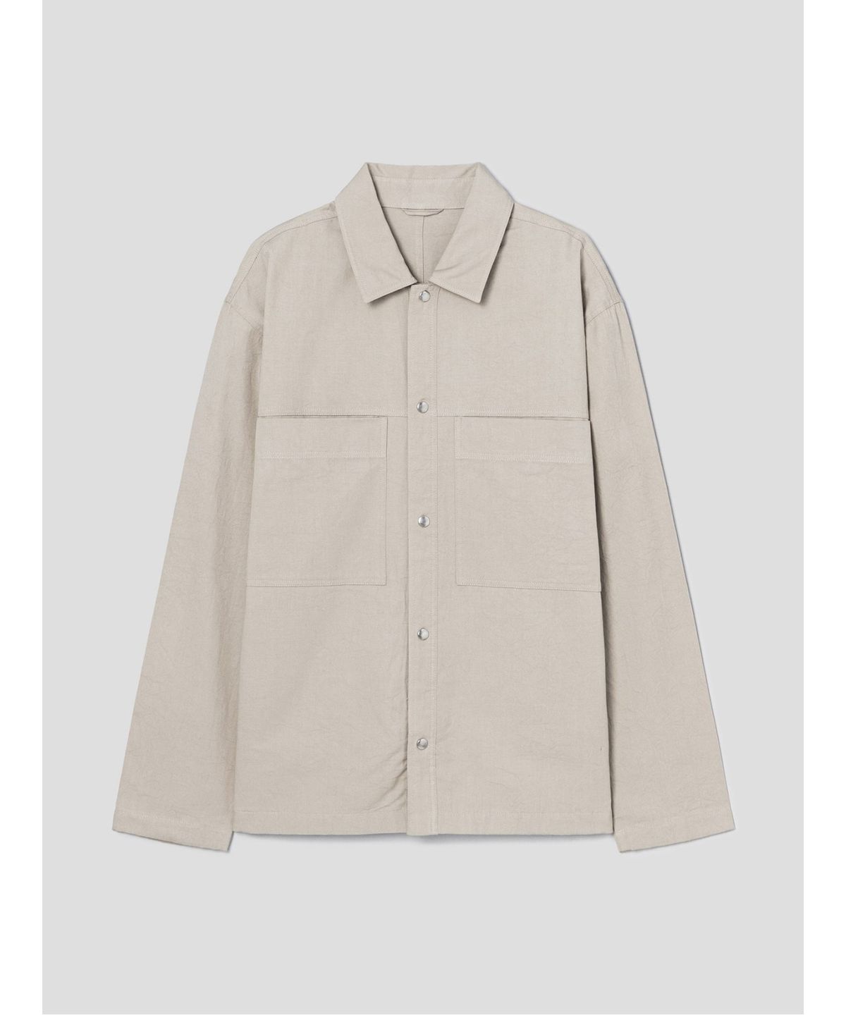 시프트지(SHIFT.G) Cotton Utility Work Shirts  Beige