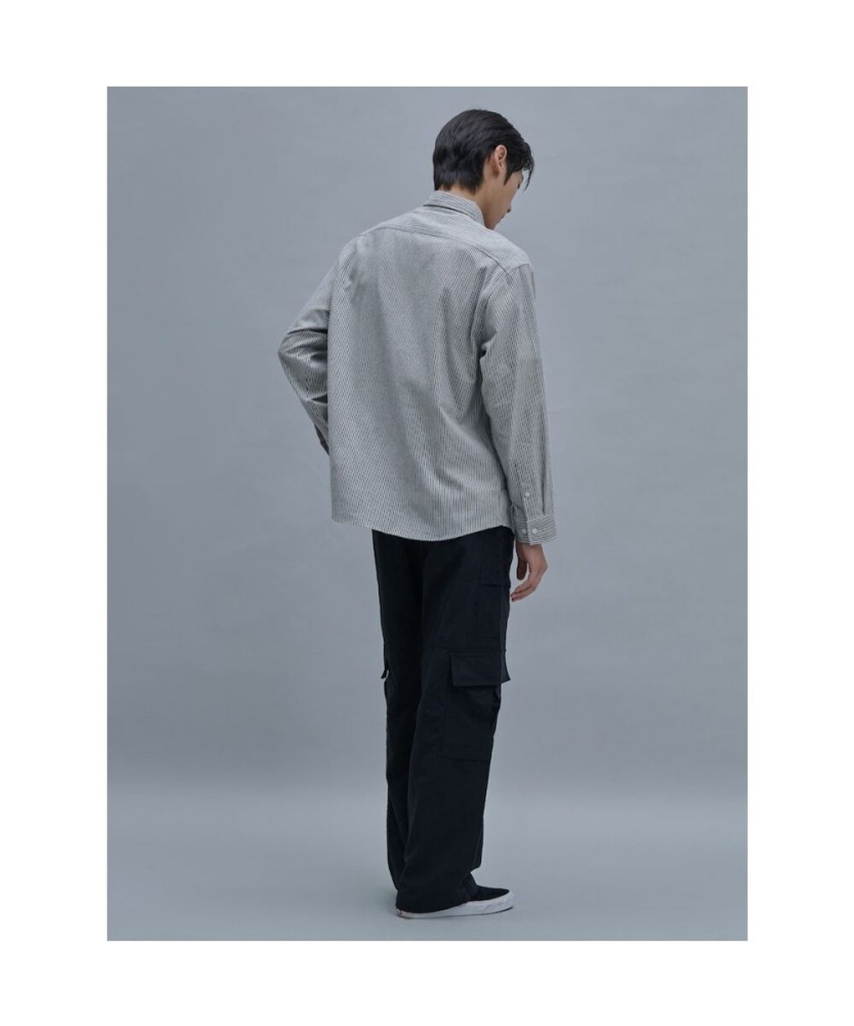 시프트지(SHIFT.G) Brushed Cotton Stripe Shirts  Ivory