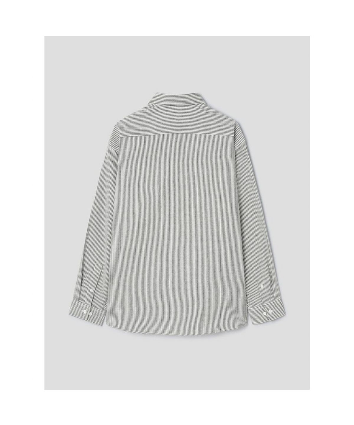 시프트지(SHIFT.G) Brushed Cotton Stripe Shirts  Ivory