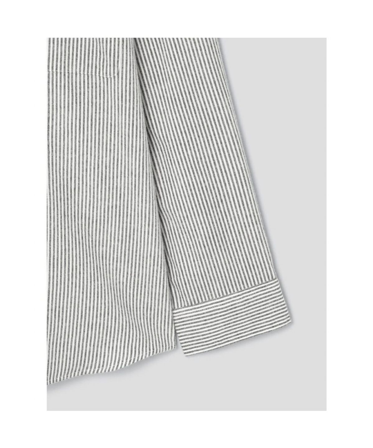 시프트지(SHIFT.G) Brushed Cotton Stripe Shirts  Ivory