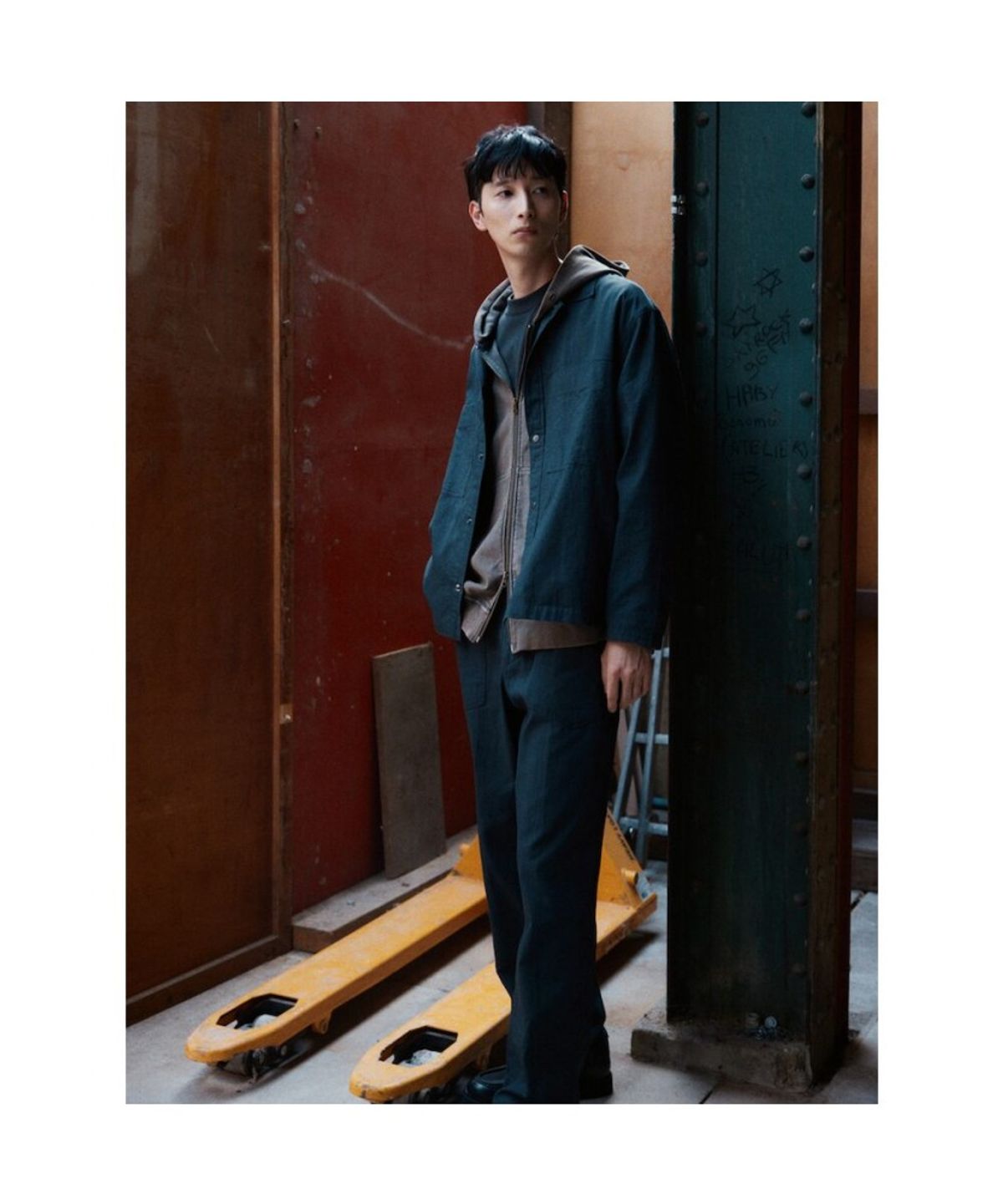 시프트지(SHIFT.G) Semi Wide Fatigue Pants  Ash