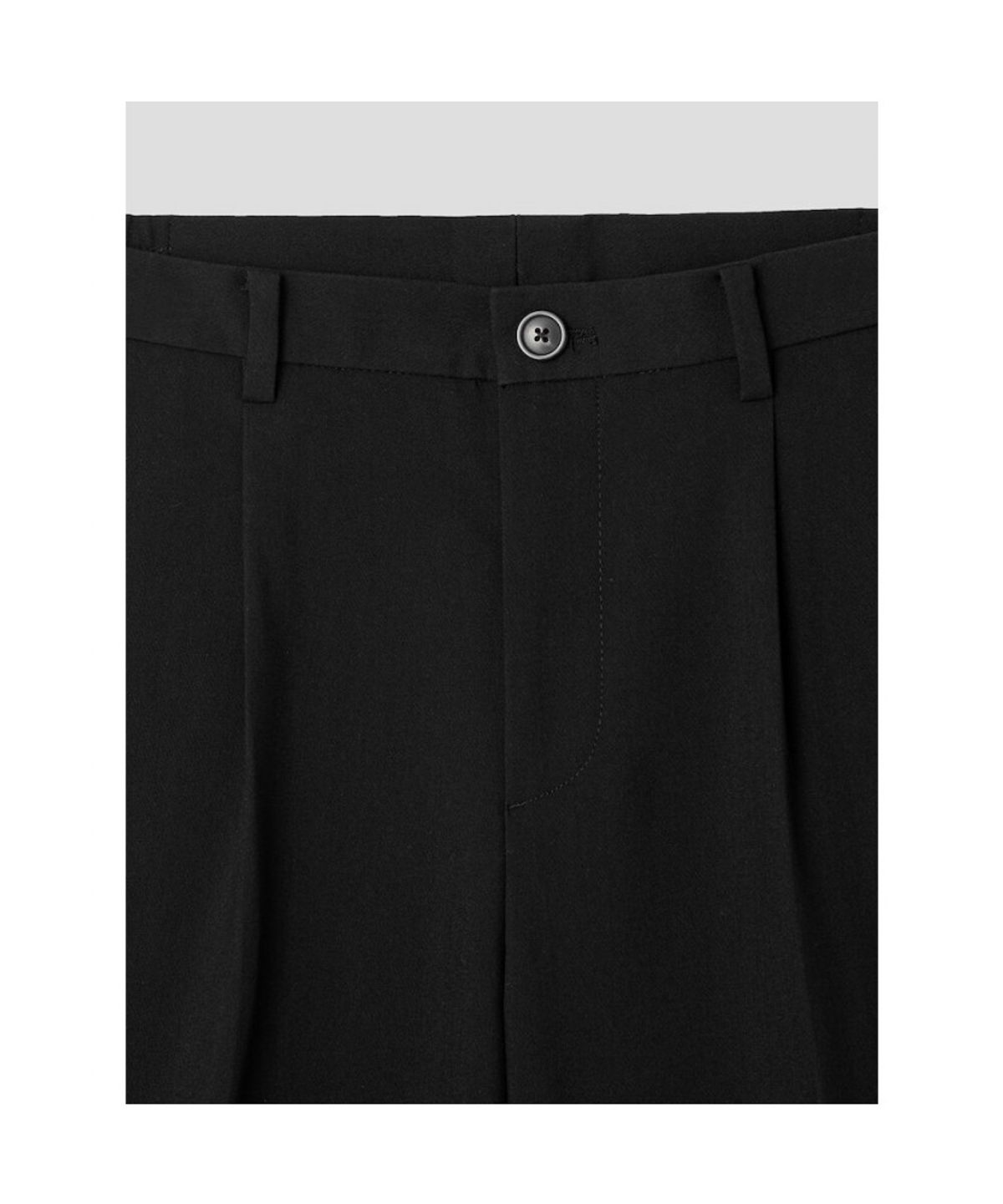 시프트지(SHIFT.G) Semi Wide OneTuck Slacks  Black
