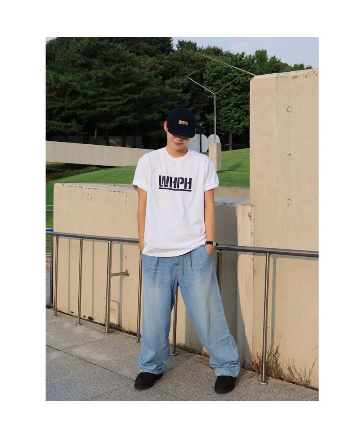 시프트지(SHIFT.G) WHPH OneTuck Wide Denim Pants  Blue