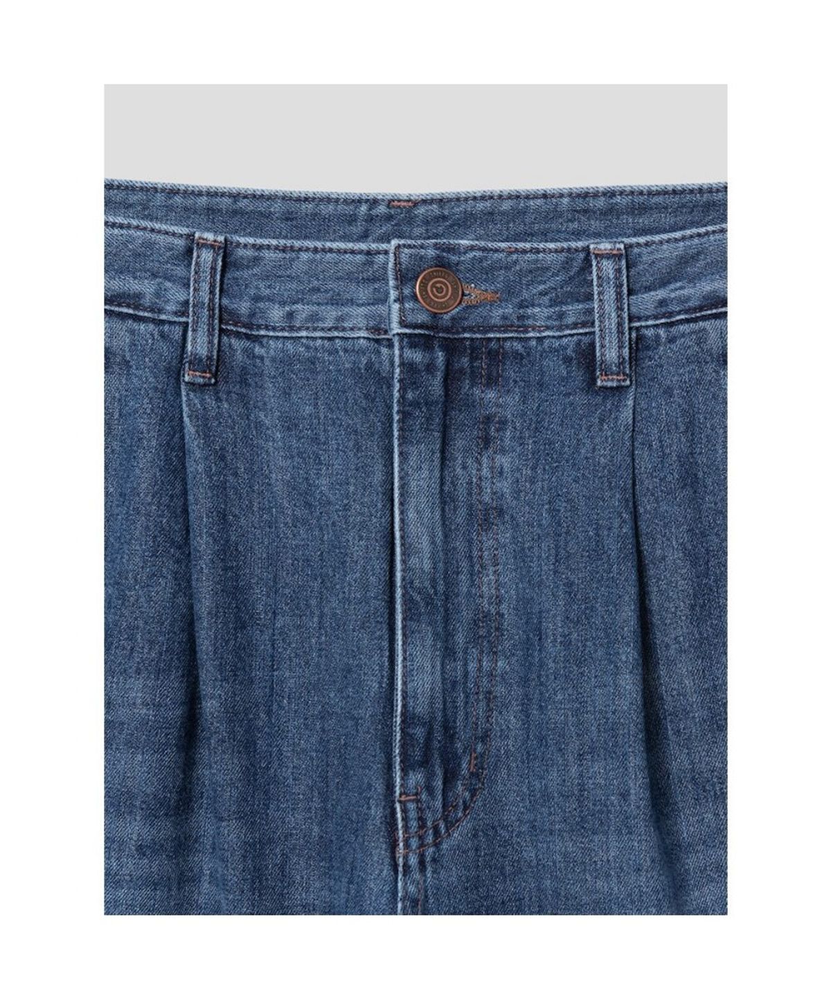 시프트지(SHIFT.G) WHPH OneTuck Wide Denim Pants  Navy