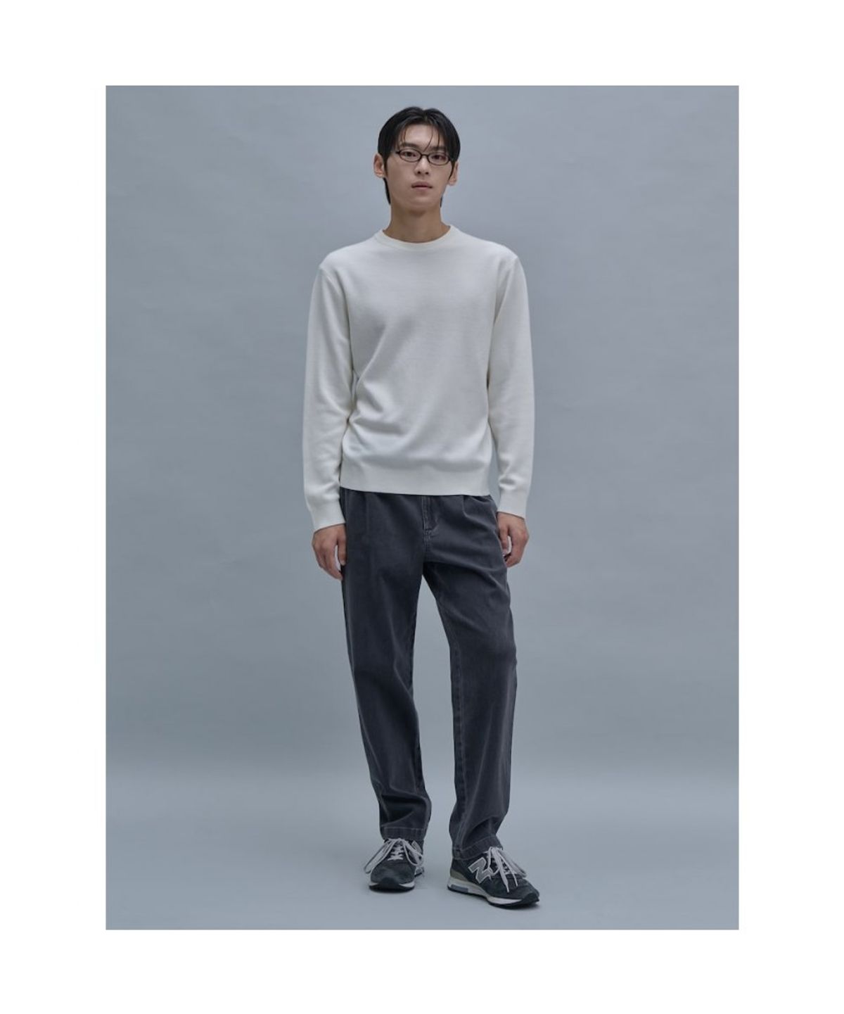 시프트지(SHIFT.G) Officer Pleats Denim Pants  Grey