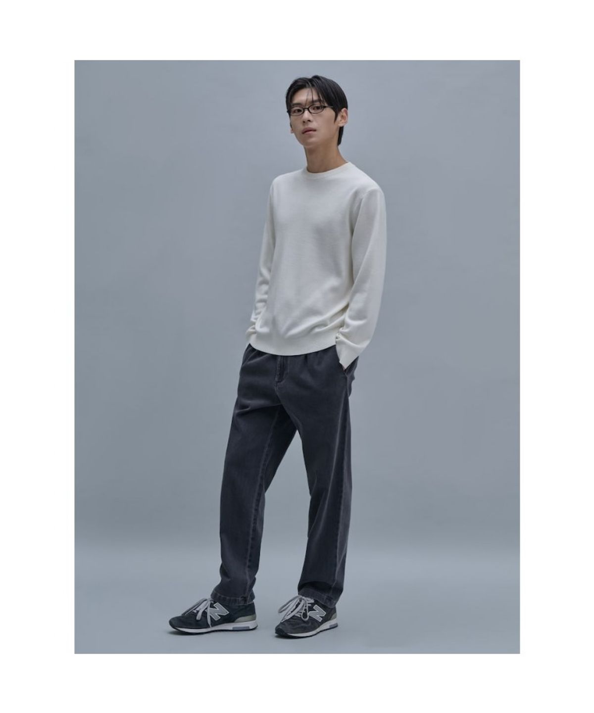 시프트지(SHIFT.G) Officer Pleats Denim Pants  Grey