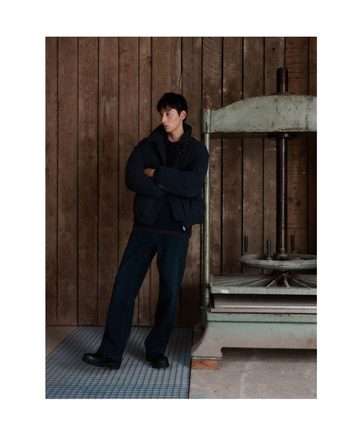 시프트지(SHIFT.G) Wide Brushed Denim Pants  Blue