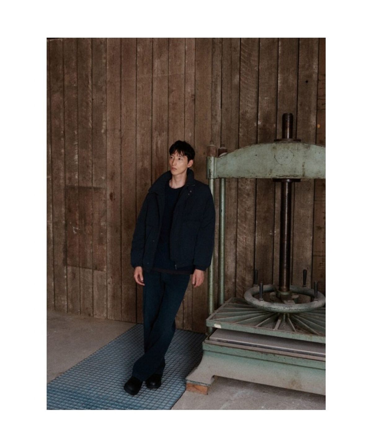 시프트지(SHIFT.G) Wide Brushed Denim Pants  Blue