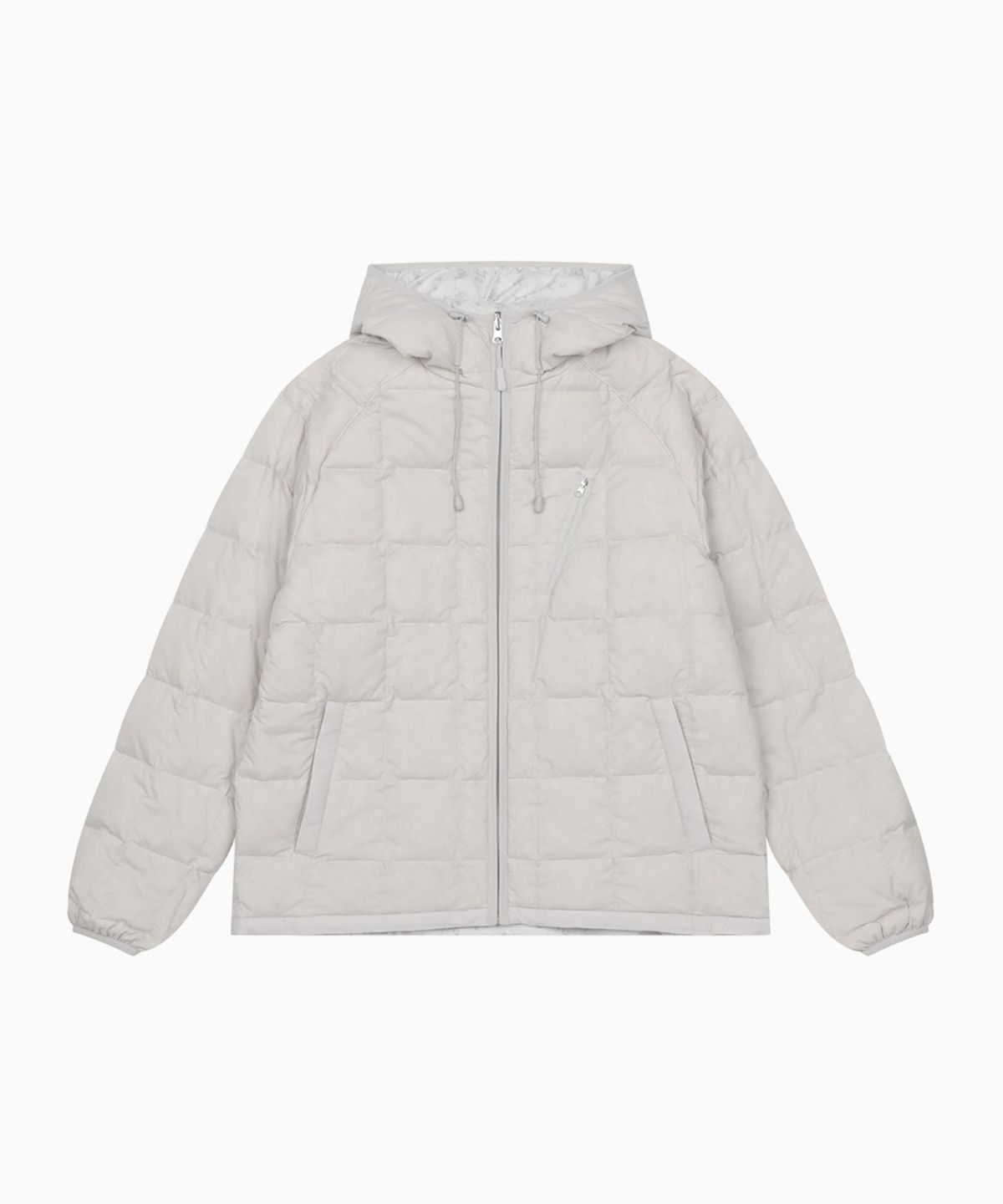 오헤시오(OHESHIO) REVERSIBLE PADDED DUCK DOWN, LIGHT GRAY