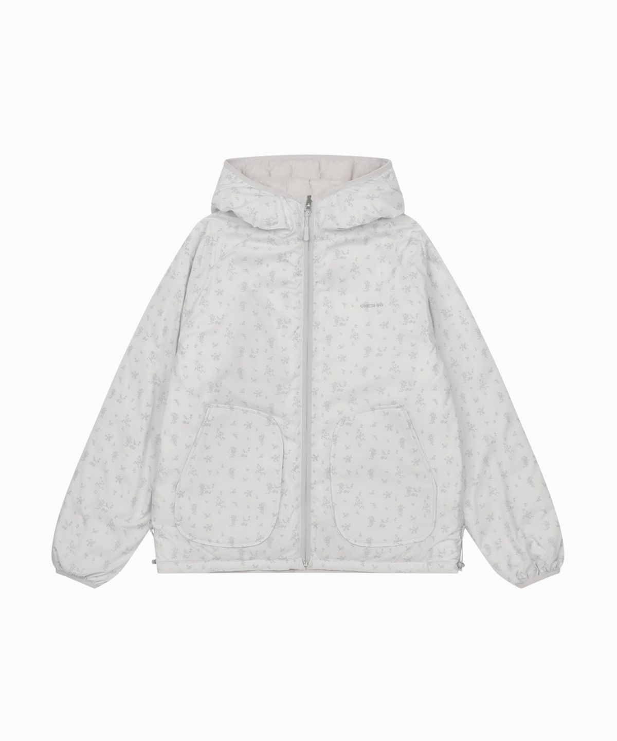 오헤시오(OHESHIO) REVERSIBLE PADDED DUCK DOWN, LIGHT GRAY