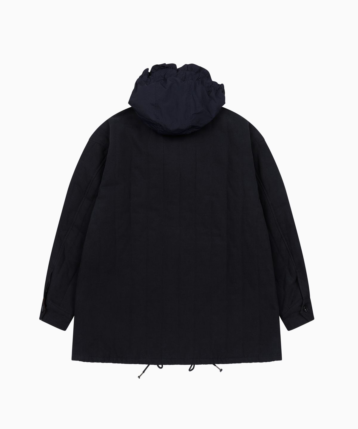 오헤시오(OHESHIO) CORDUROY COLLAR QUILTED JACKET, NAVY