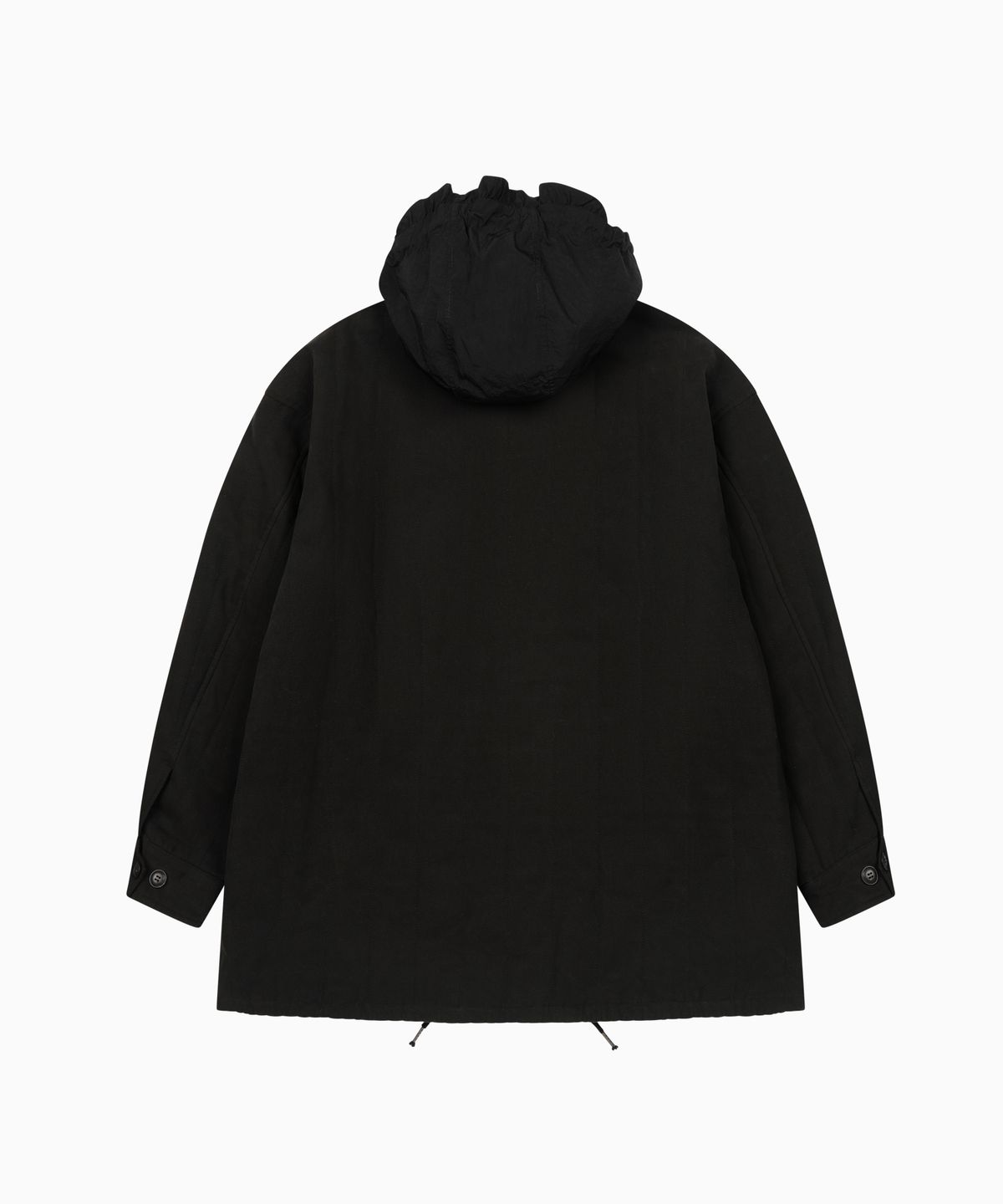 오헤시오(OHESHIO) CORDUROY COLLAR QUILTED JACKET, BLACK