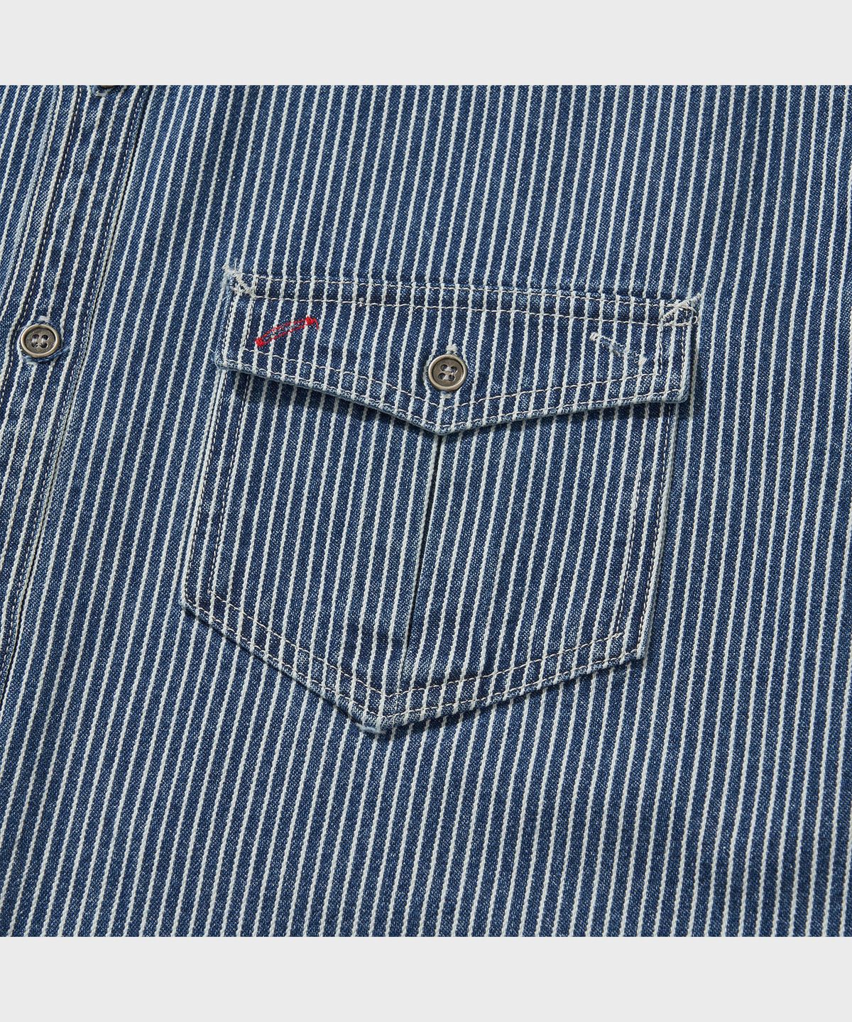 비디알(VDR) HICKORY RAILROAD SHIRT [Light Indigo]
