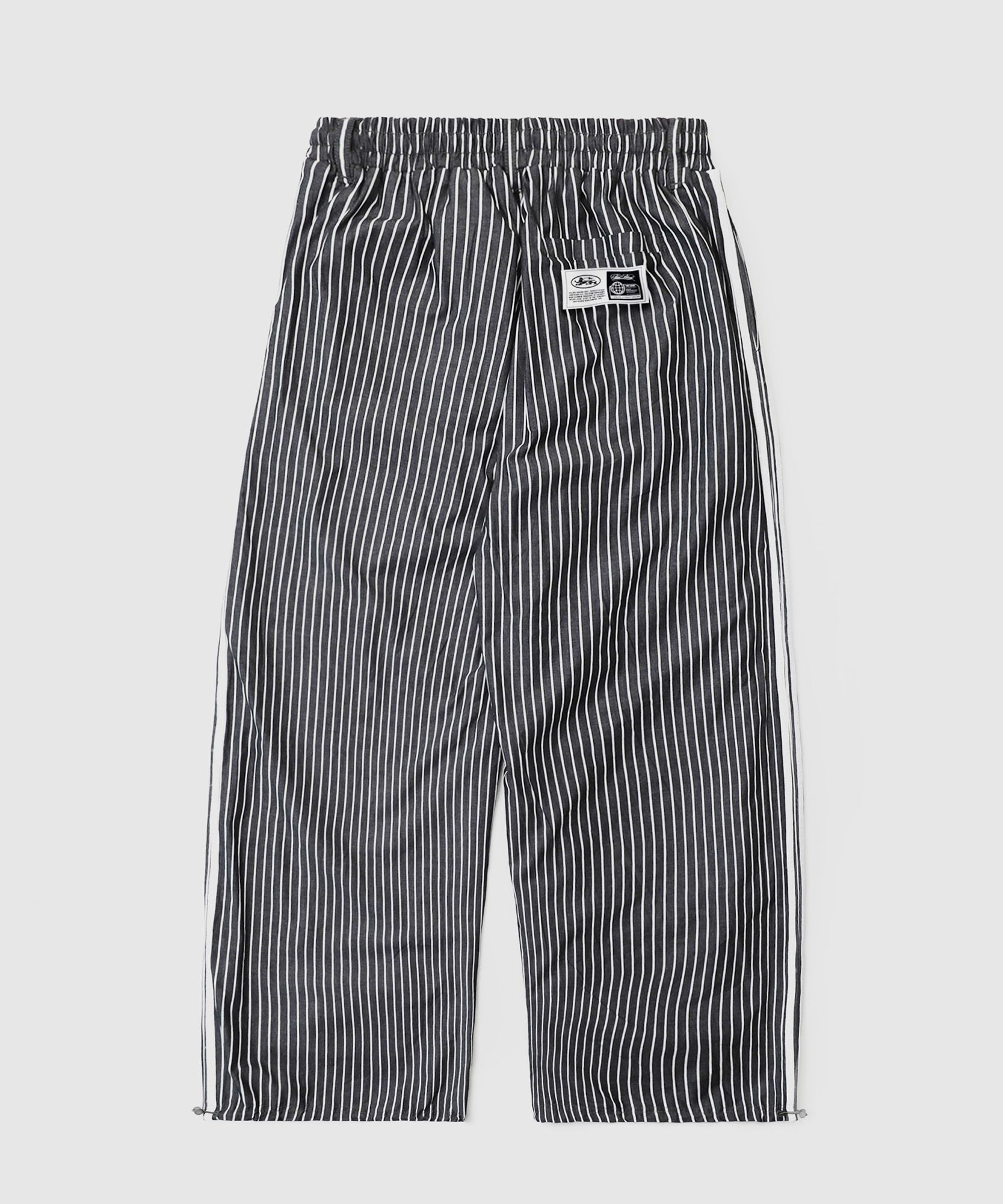 MUSINSA | BADBLOOD Reversible Pinstripe Track Pants - Gray