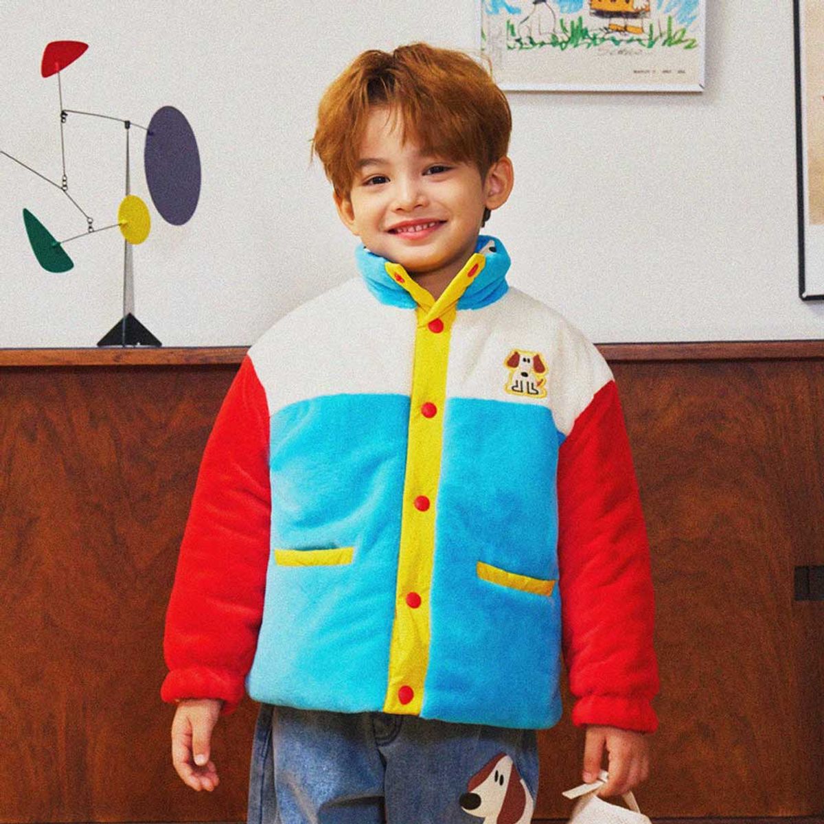 미니도우(MINIDOU) 미니도우 닥스퍼피 리버시블 플리스 자켓