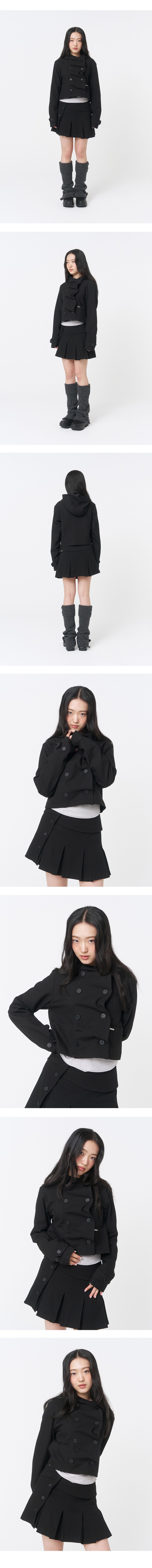 ジャケット・アウター miseki seoul Cowl neck button Jacket MUSINSA | MISEKI SEOUL Cowl neck button Jacket BLACK