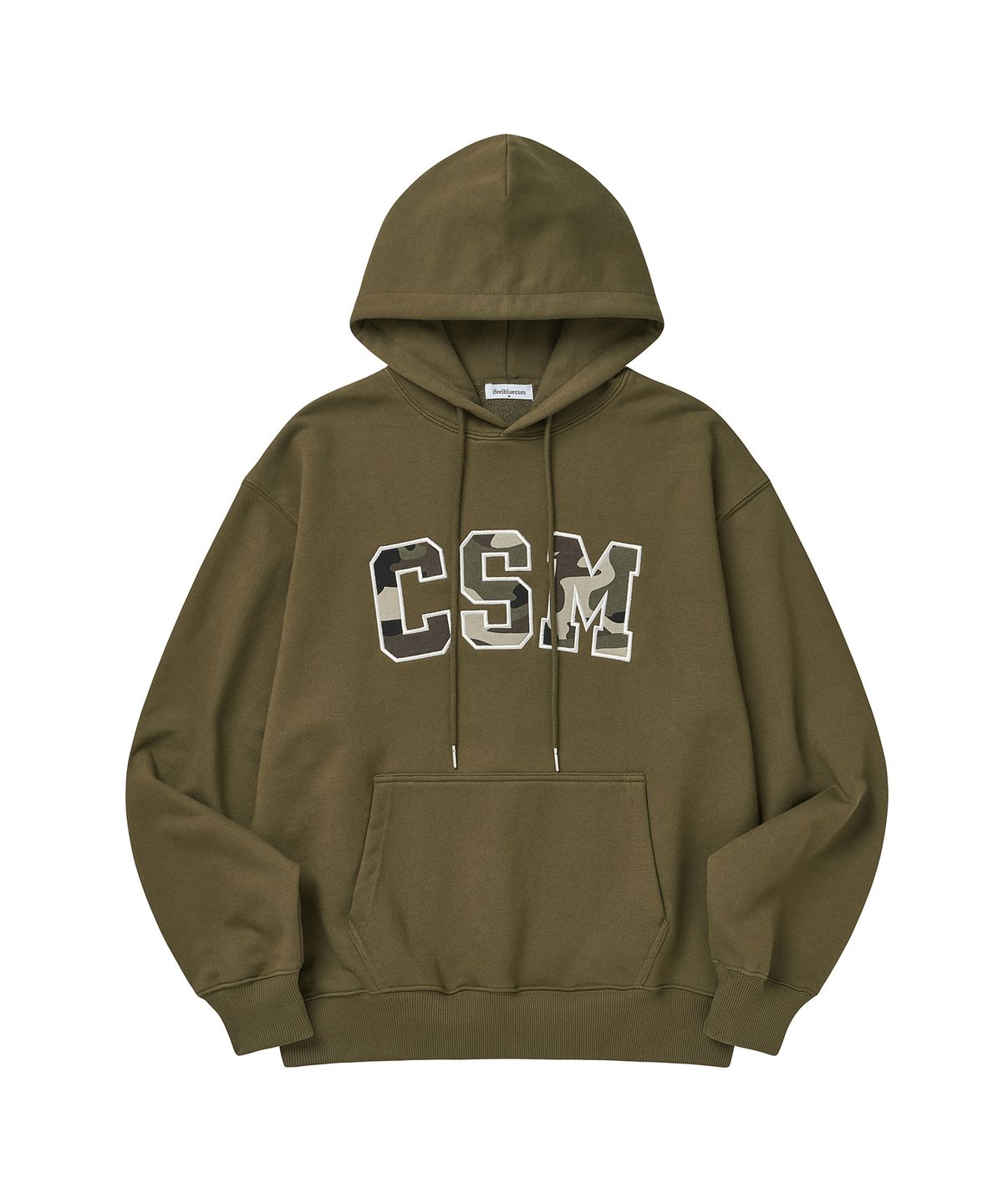 아이필블루씨에스엠(IFEELBLUECSM) CSM CAMO LOGO HOODIE [4Color]