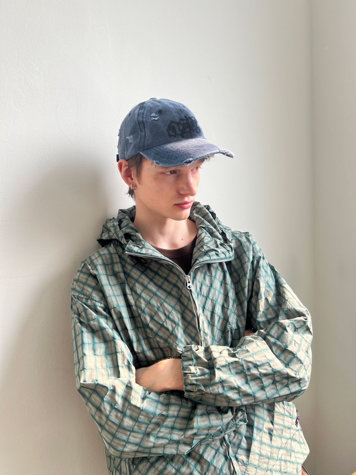 어젠더(AZENDER) 페이퍼 윈드브레이크 점퍼 그린