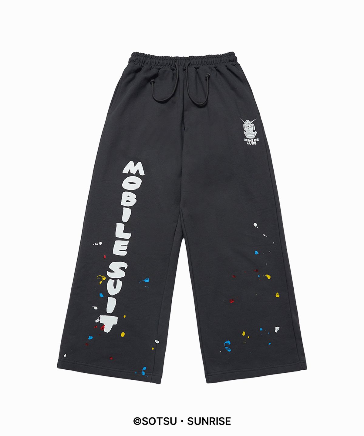 아크메드라비(ACME DE LA VIE) 기동전사 건담 MOBILE SUIT GUNDAM BOLD FONT PAINTING PANTS (2 COLOR)