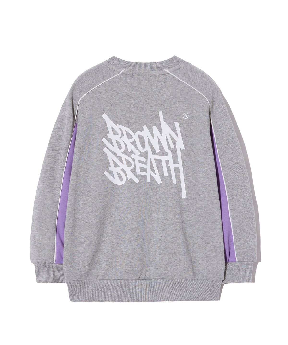 브라운브레스 키즈(BROWNBREATH KIDS) KIDS TAG COLOR BLOCK CREWNECK SETUP -2COLOR