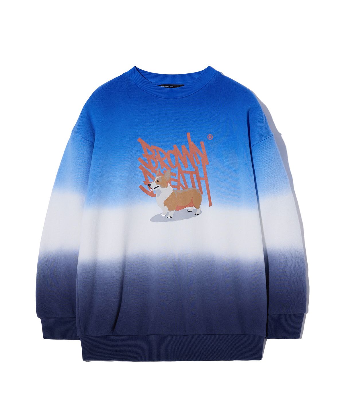 브라운브레스 키즈(BROWNBREATH KIDS) KIDS PIGMENT WAITING TAG CREWNECK SETUP_2COLOR