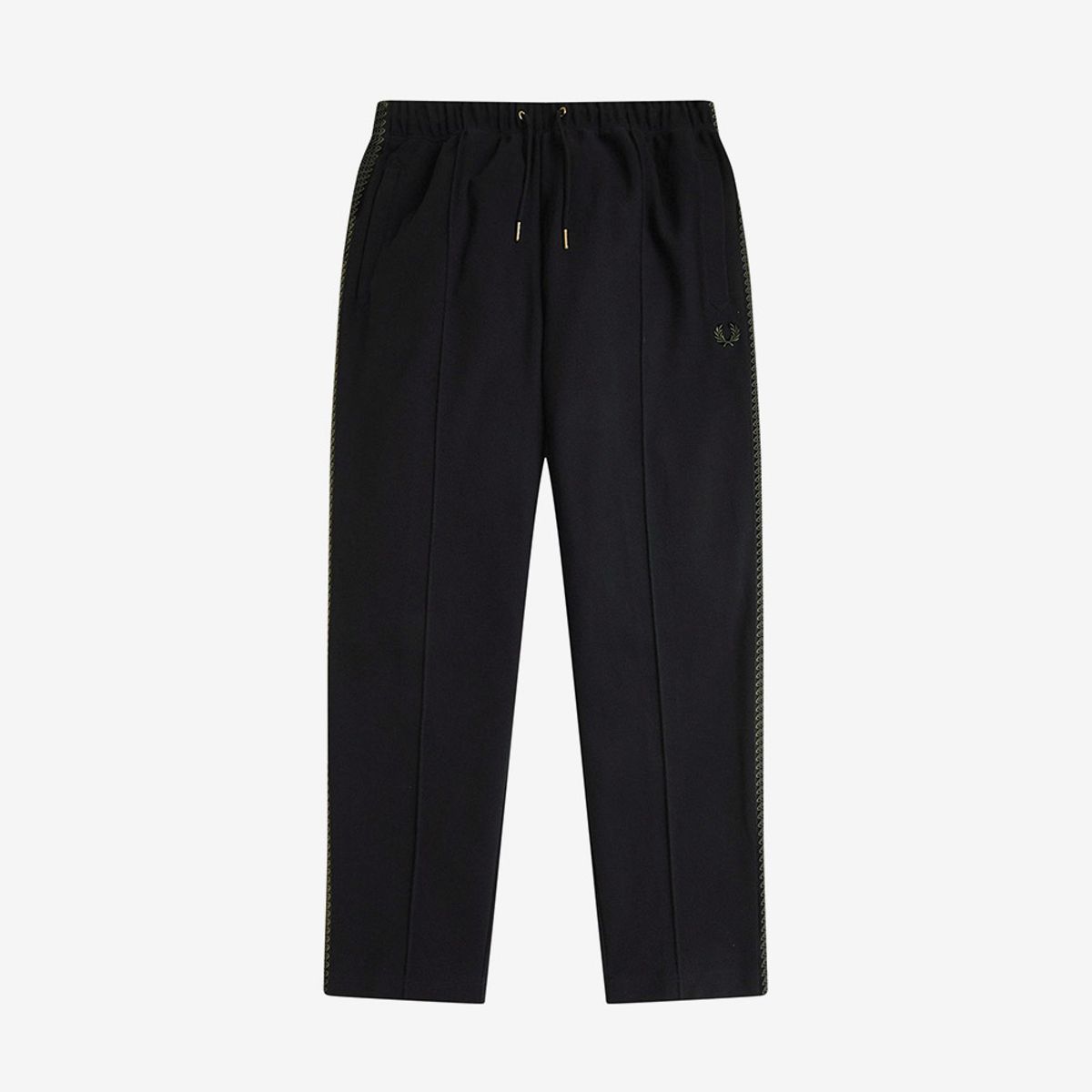 프레드페리(FRED PERRY) [Sharp] 테니스 그립 테잎 트랙 팬츠 - 블랙 AFPM2531301-102