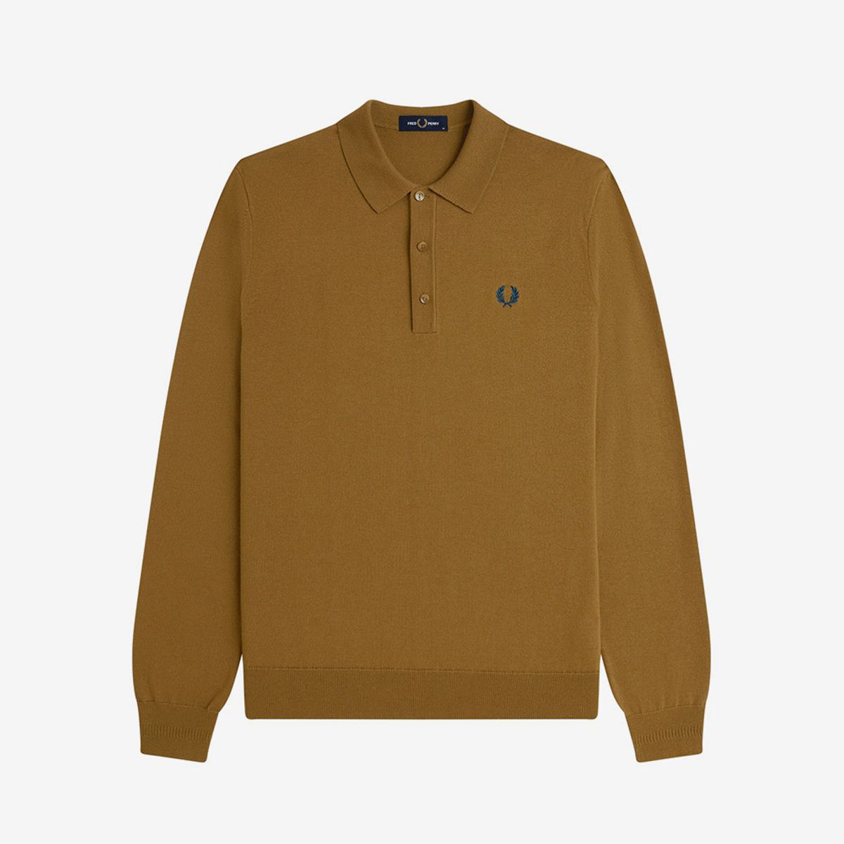 프레드페리(FRED PERRY) [Sharp] 롱슬리브 클래식 니트 셔츠 - 쉐이디드스톤 AFPM2534535-P96