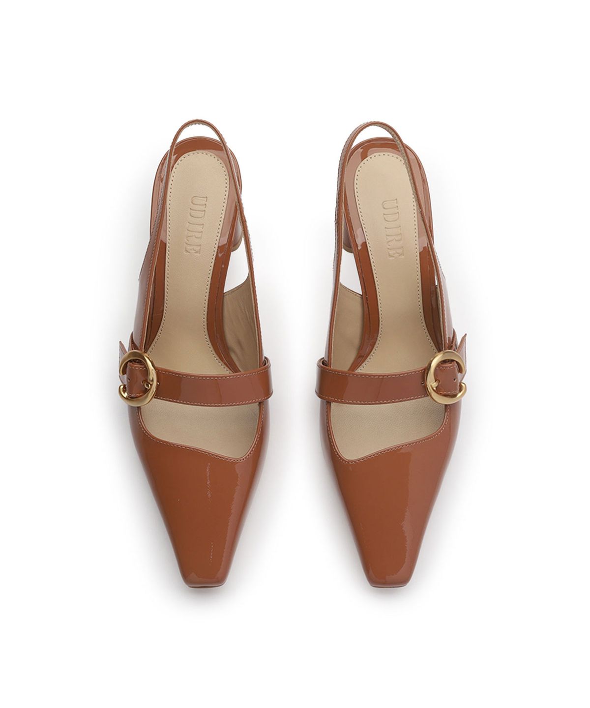 우디레(UDIRE) Goccia_Slingback_Mocha(UFB1PB12MC)