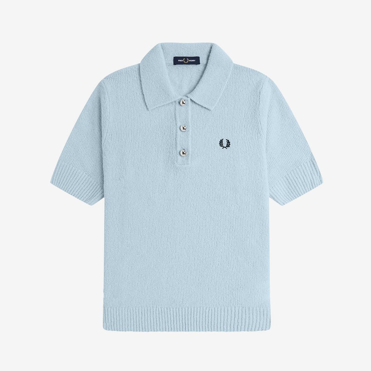 프레드페리(FRED PERRY) [Womens] 텍스쳐드 니트 셔츠 - 라이트 아이스 AFPF2531113-R30