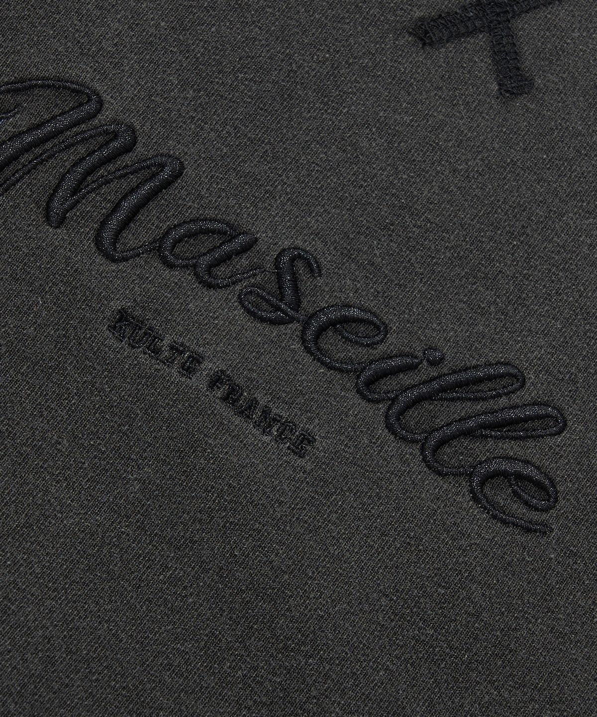 쿨트(KULTE) MARSEILLE PIGMENT CREWNECK_BLACK