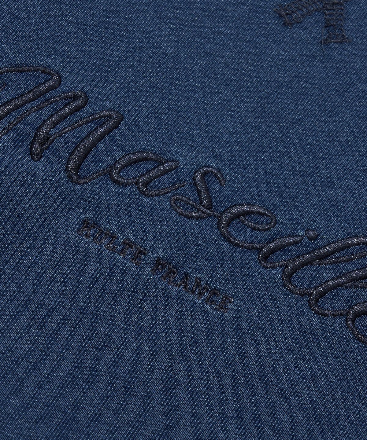 쿨트(KULTE) MARSEILLE PIGMENT CREWNECK_M.INDIGO