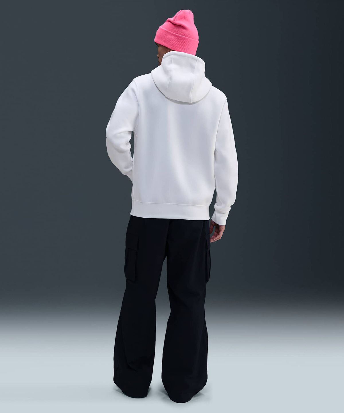 나이키(NIKE) 클럽 풀오버 플리스 후디 M - 화이트:블랙 / FN3860-100
