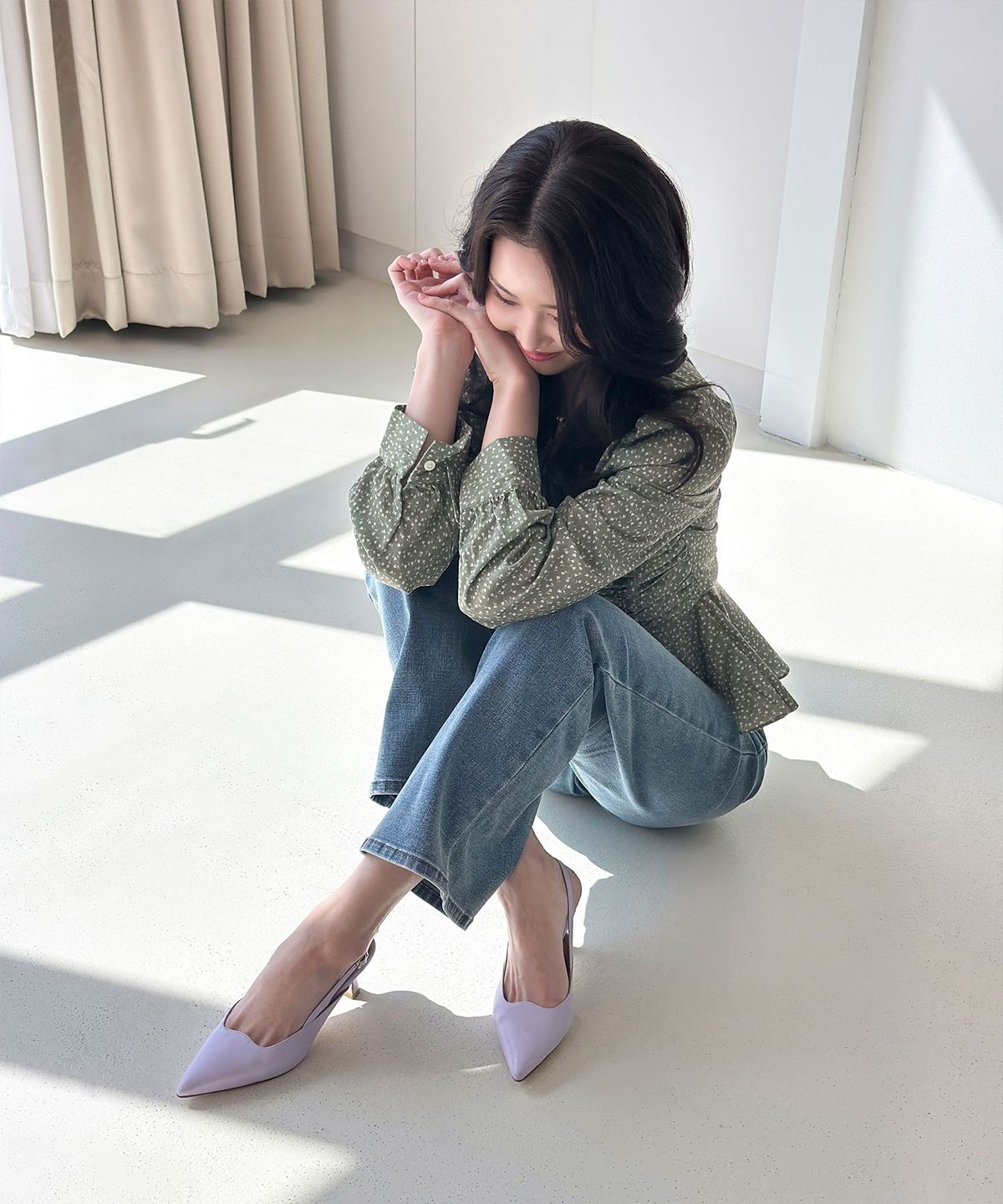 우디레(UDIRE) Fata_Slingback_Lavender(UFB1PB10LV)