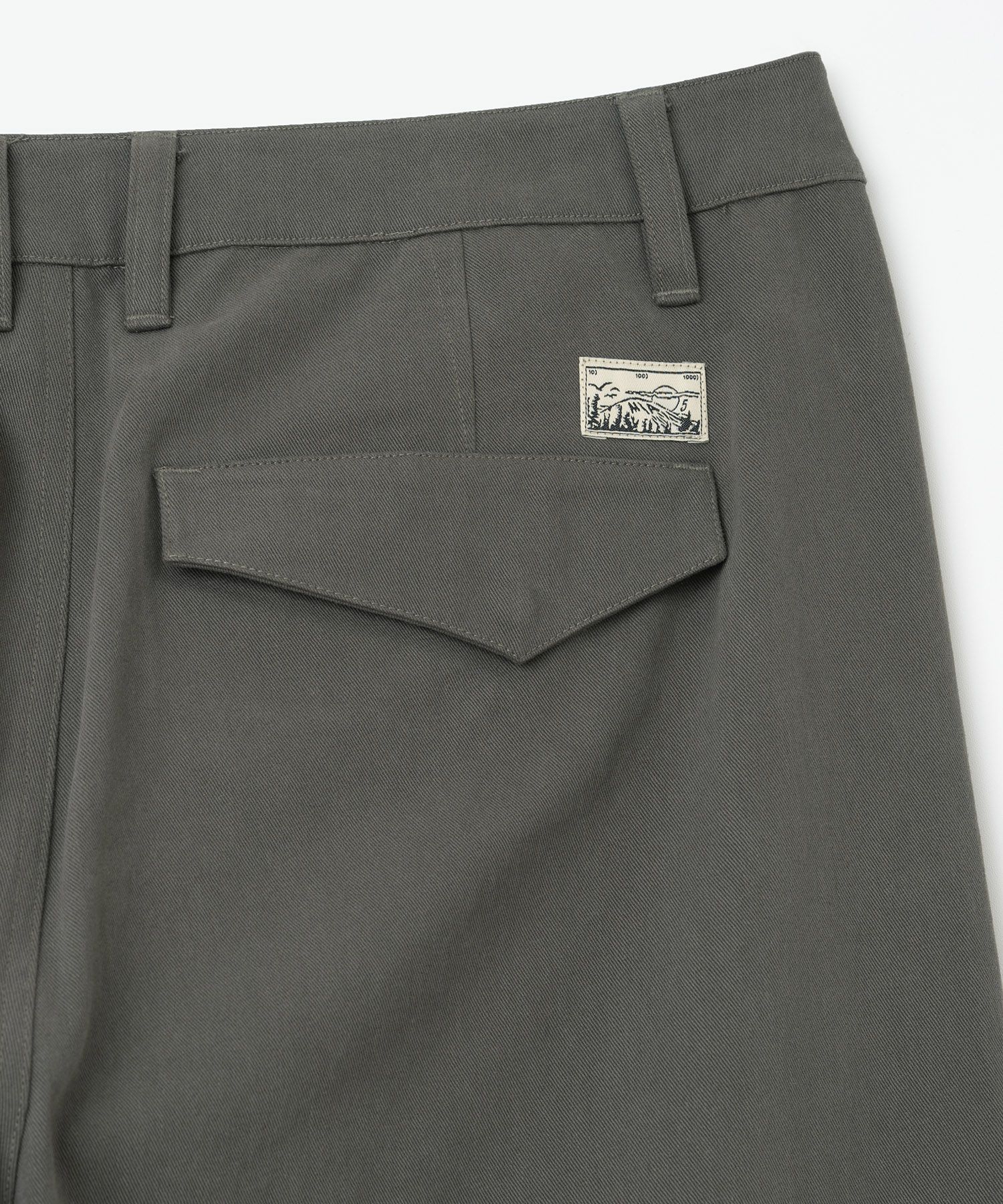MUSINSA | MILLO ARCHIVE Slant Cut Curved Pants [Khaki Gray]