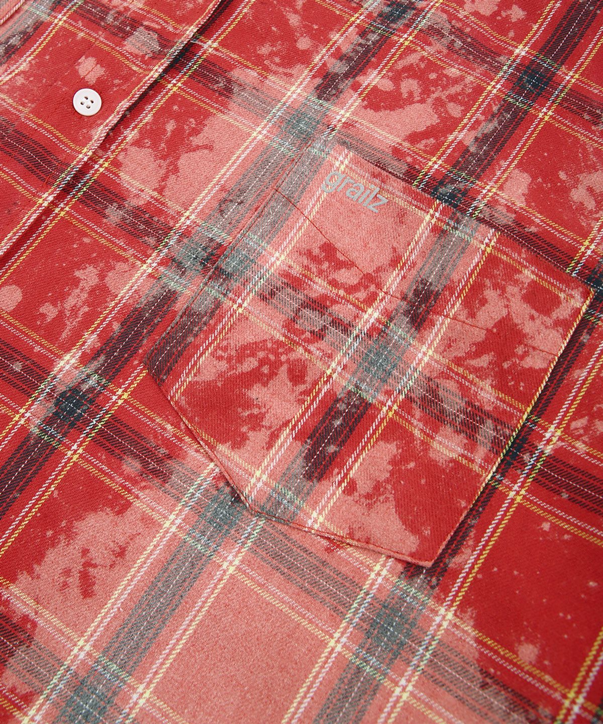 그레일즈(GRAILZ) BLEACHED PLAID SHIRTS [RED]