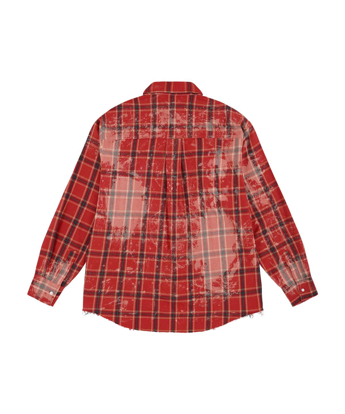 그레일즈(GRAILZ) BLEACHED PLAID SHIRTS [RED]