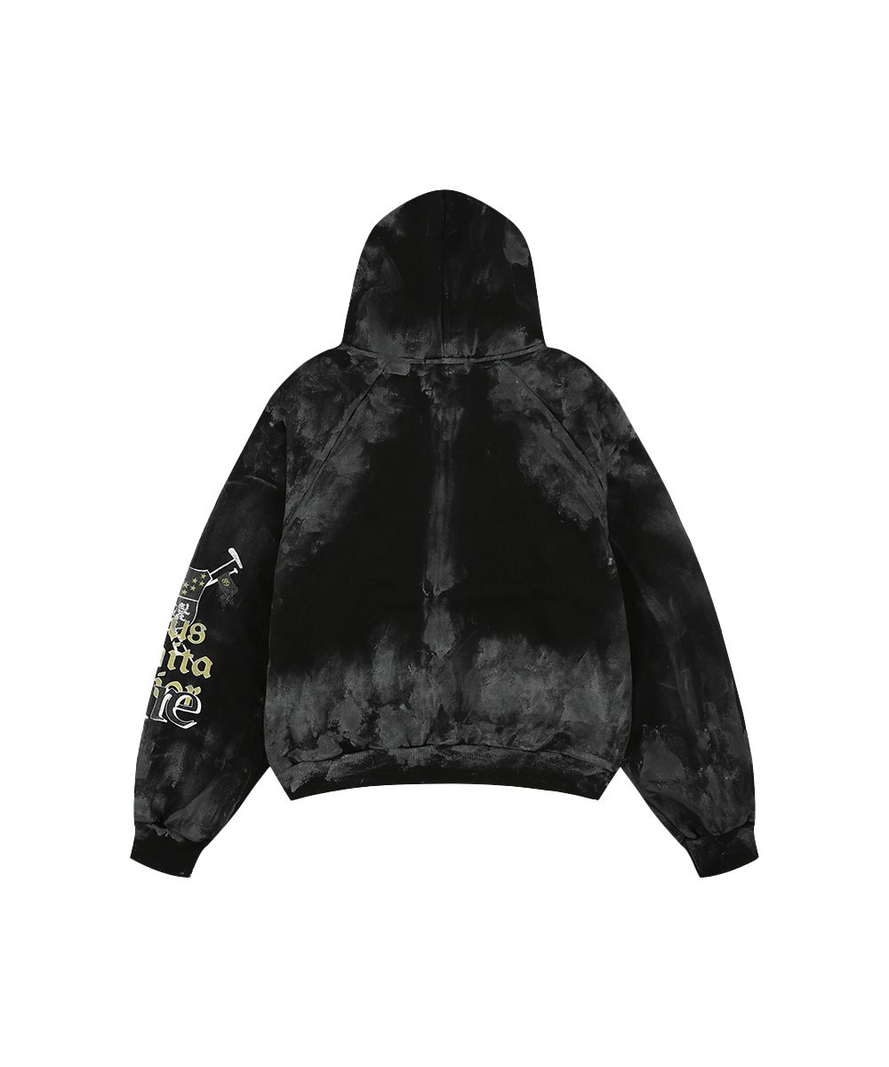 MUSINSA | GRAILZ LOWKEY DIRTY ZIP HOODIE [BLACK]